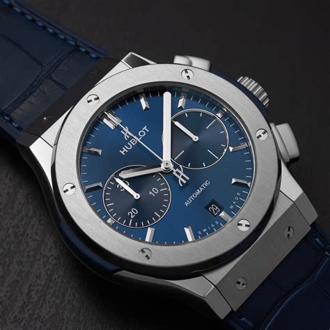 hublot watch blue leather strap|Hublot Classic Fusion Blue .